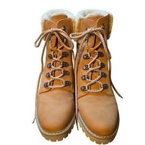 DV 9.5 Brown Men's  Insulated Water Resistant Combat Boots Shoes 9 1/2 Lace Up